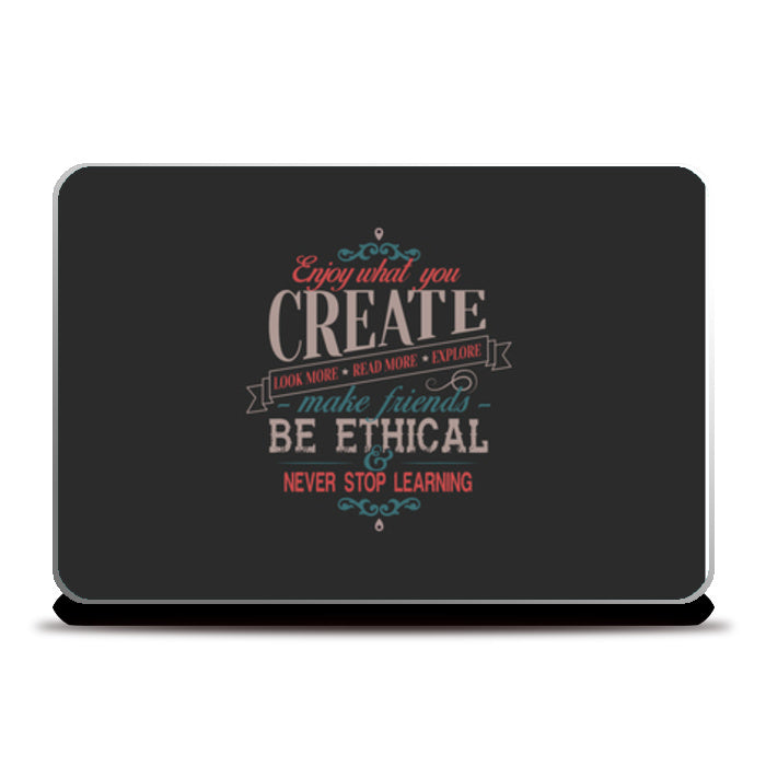 Never Stop Learning Laptop Skins