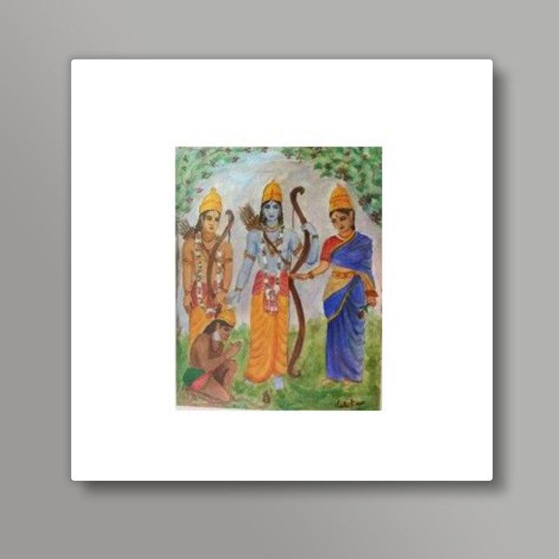 Sita, Ram, Lakshmane and Hanuman /artiste : Lalitavv