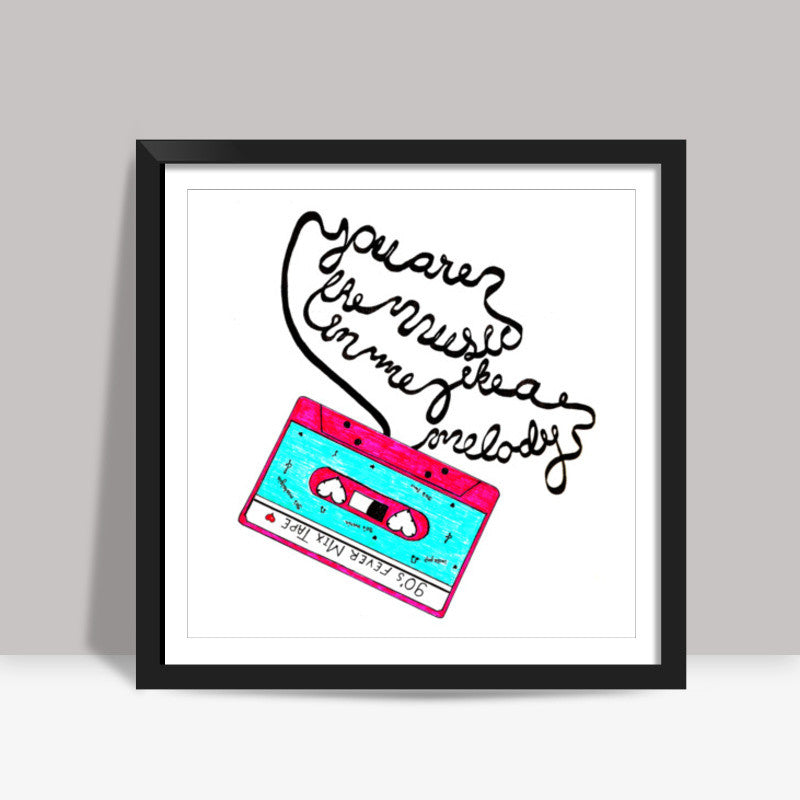 Dedication to 90s  Square Art Prints