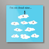 Im On Cloud Nine Minimal Artwork Poster Square Art Prints
