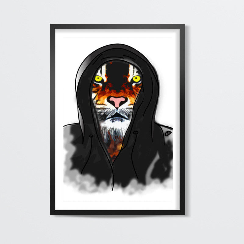 Hipster Tiger Wall Art | Isha Rathee