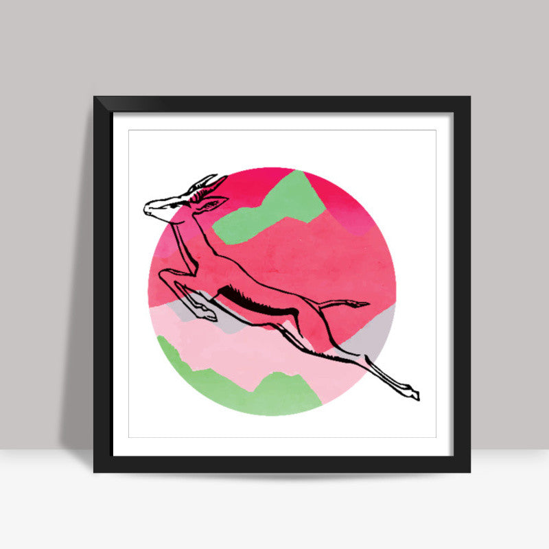 Over Moony Mountains Square Art | Lotta Farber