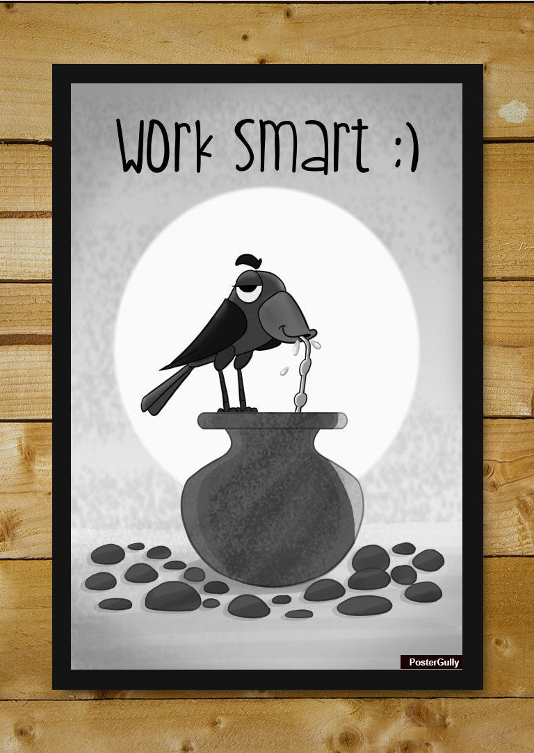 Wall Art, Work Smart Black Artwork