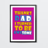 Awesome DAD Wall Art