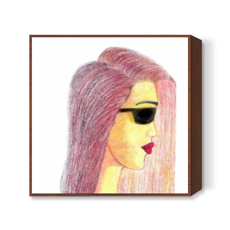 girl Square Art Prints