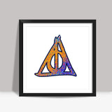 Deathly Hallows Harry Potter Square Art Prints