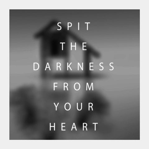 SPIT THE DARKNESS Square Art Prints