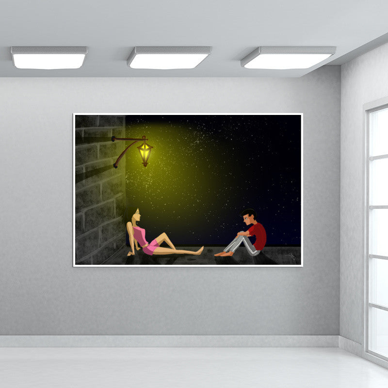 Terrace couple Wall Art