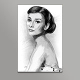 Audrey Hepburn sketch Wall Art