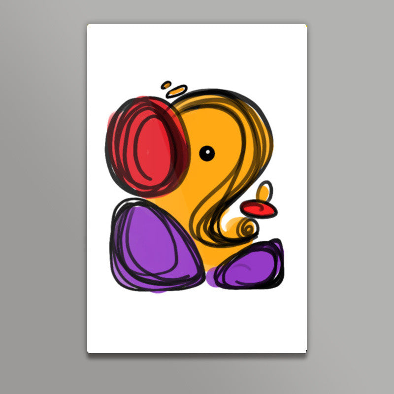 Little Ganesha Wall art | Raviraj Kumbhar