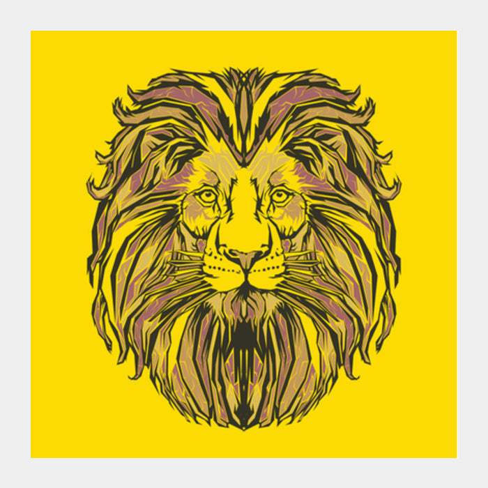 Lion Pop Art Square Art Prints