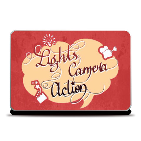 Laptop Skins, Lights Camera Action Laptop Skin