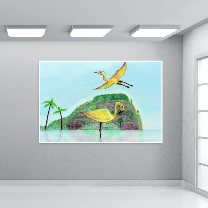 River Birds Wall Art