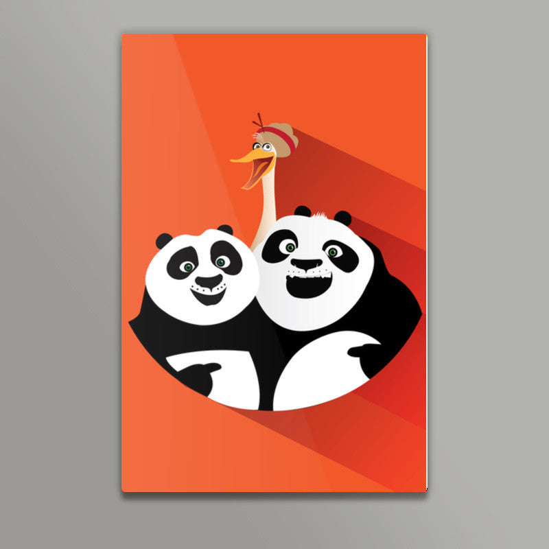 Kung Fu Panda 3 -Po Li & Ping Wall Art