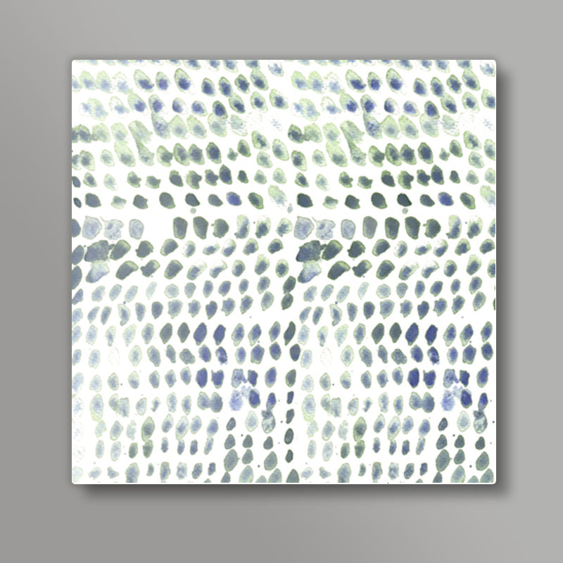 Flowing dots Square Art Prints