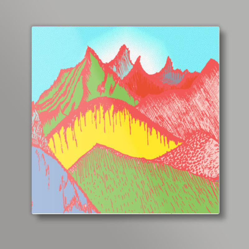 Rocky Mountain High ! Square Art Prints