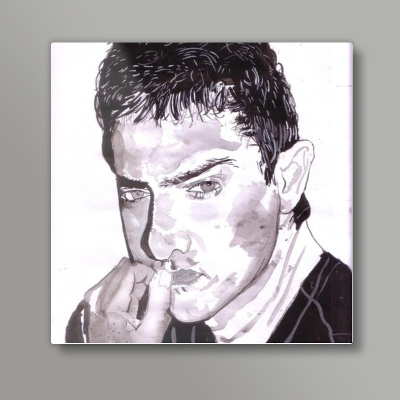 Aamir Khan is the Thinking Khan Square Art Prints