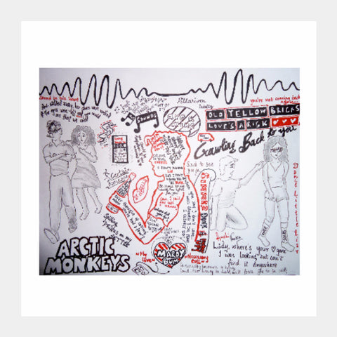 Square Art Prints, Arctic Monkeys | Ayushi Teotia, - PosterGully