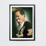 James Hetfield | Metallica | Caricature Wall Art