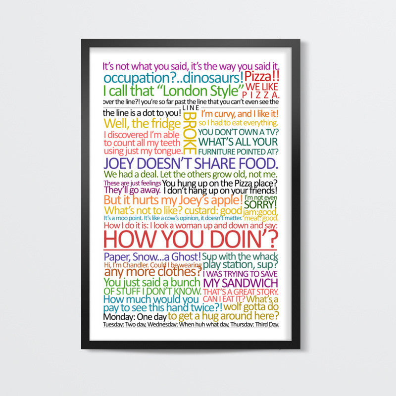 The Best of Joey Tribbiani 2 | FRIENDS Wall Art