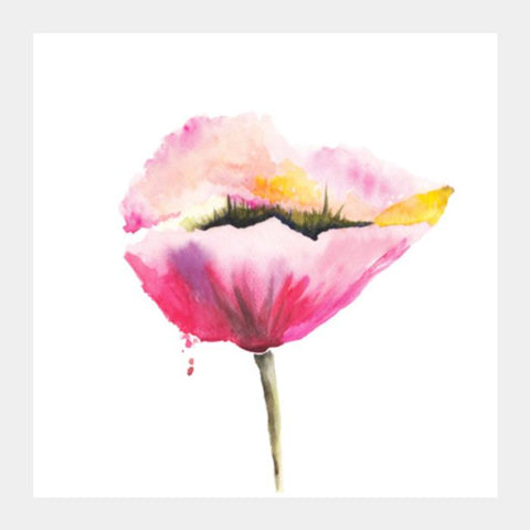 Poppy Flower Square Art Prints PosterGully Specials