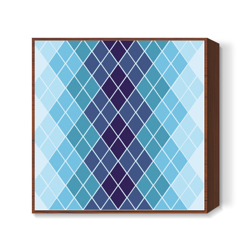 Diamond Stripes Abstract Prin Square Art Prints