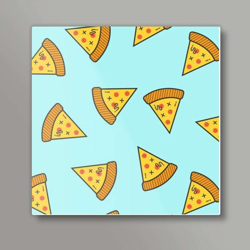 Pizza Square Art Prints