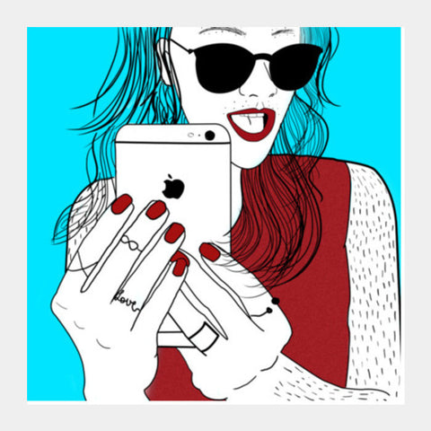 SELFIE Square Art Prints PosterGully Specials