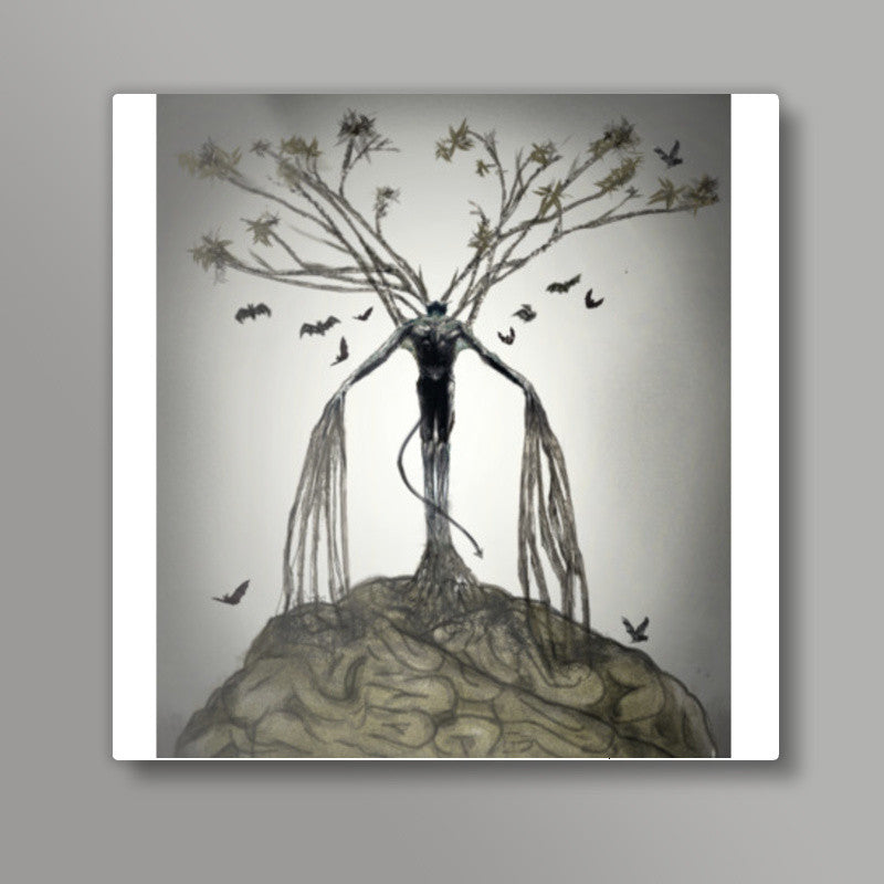 The Tree of Lust Square Art Prints