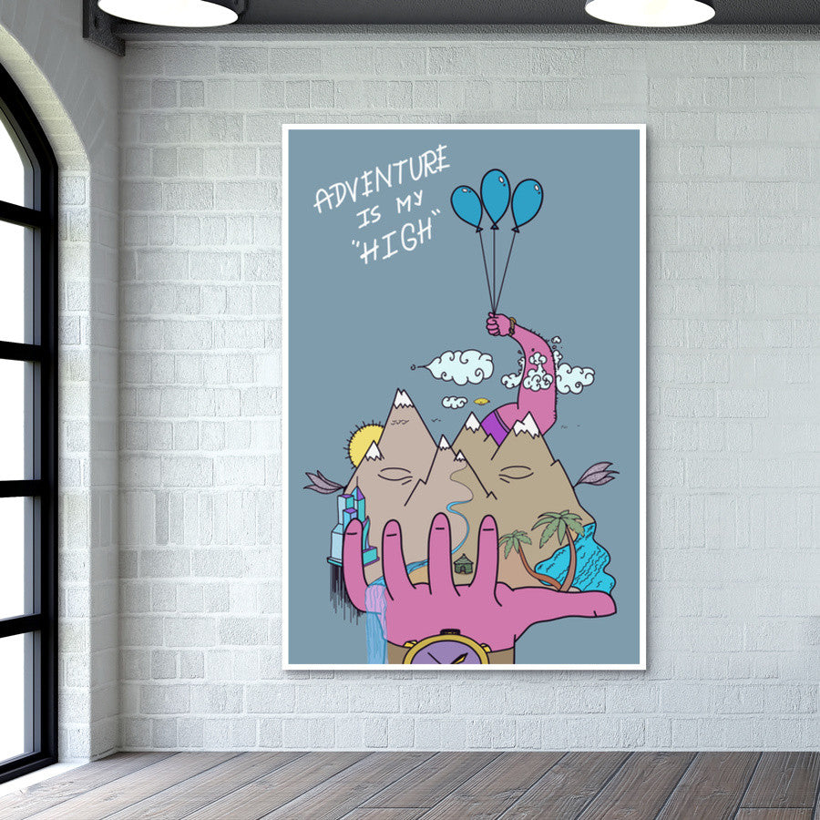 Adventure Is My HIGH Wall Art