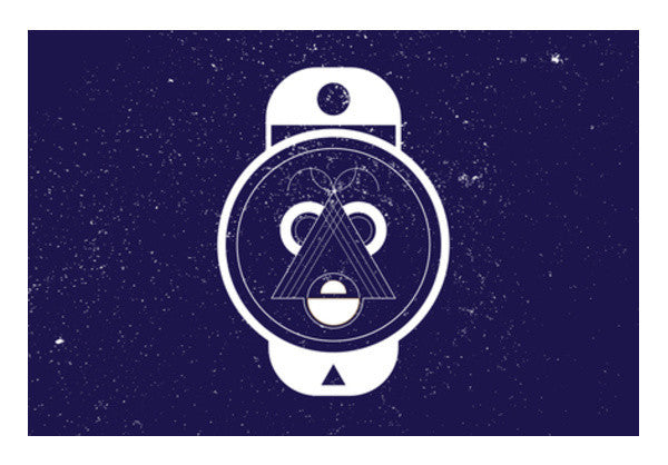 Zodiac Geometric Sign Art PosterGully Specials