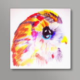Colorful owl Square Art Prints