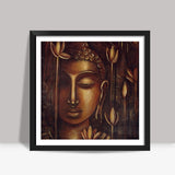 golden Buddha Square Art Prints