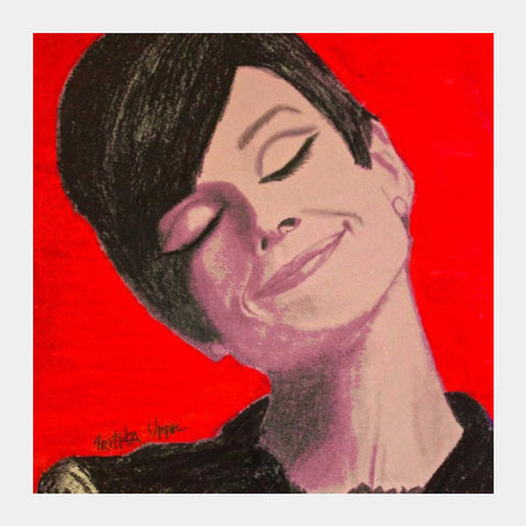 Square Art Prints, Audrey Hepburn Square Art | Pritika Uppal, - PosterGully