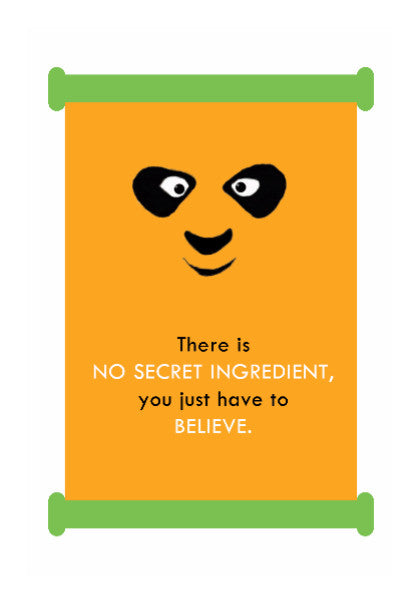 Wall Art, Kung Fu Panda Minimal Believe | Darshan Gajara, - PosterGully