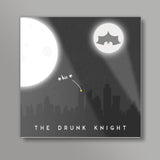 The Drunk Knight Square Art Print