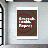 Set Goals. Reach. Repeat Wall Art