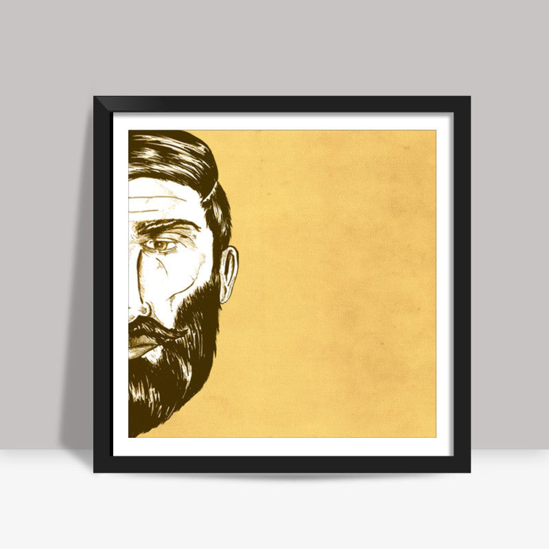 Bearded Square Art Prints