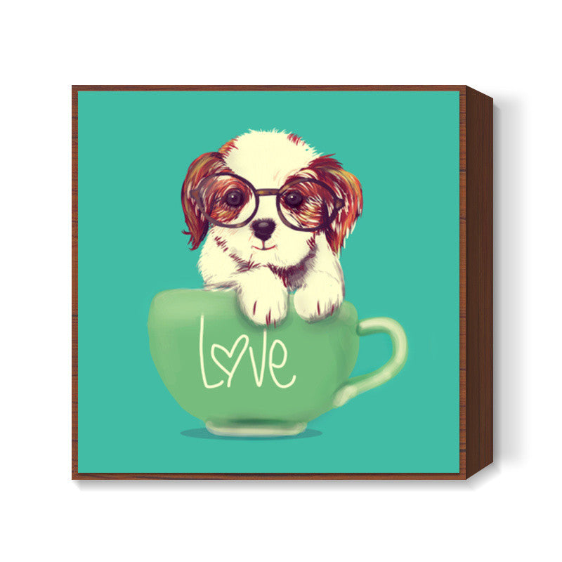 doggie Square Art Prints