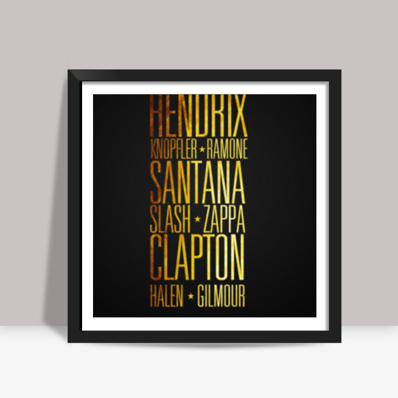 Guitar Legends Square Art Prints
