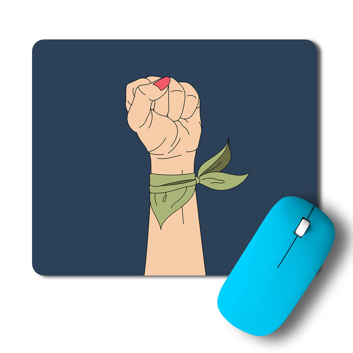 Woman Strenght Minimal Artwork Mousepad