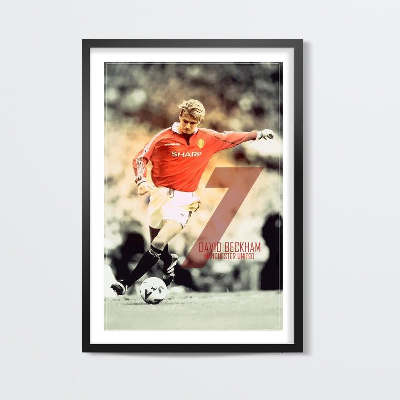 David Beckham - Manchester United Classic 7 Wall Art