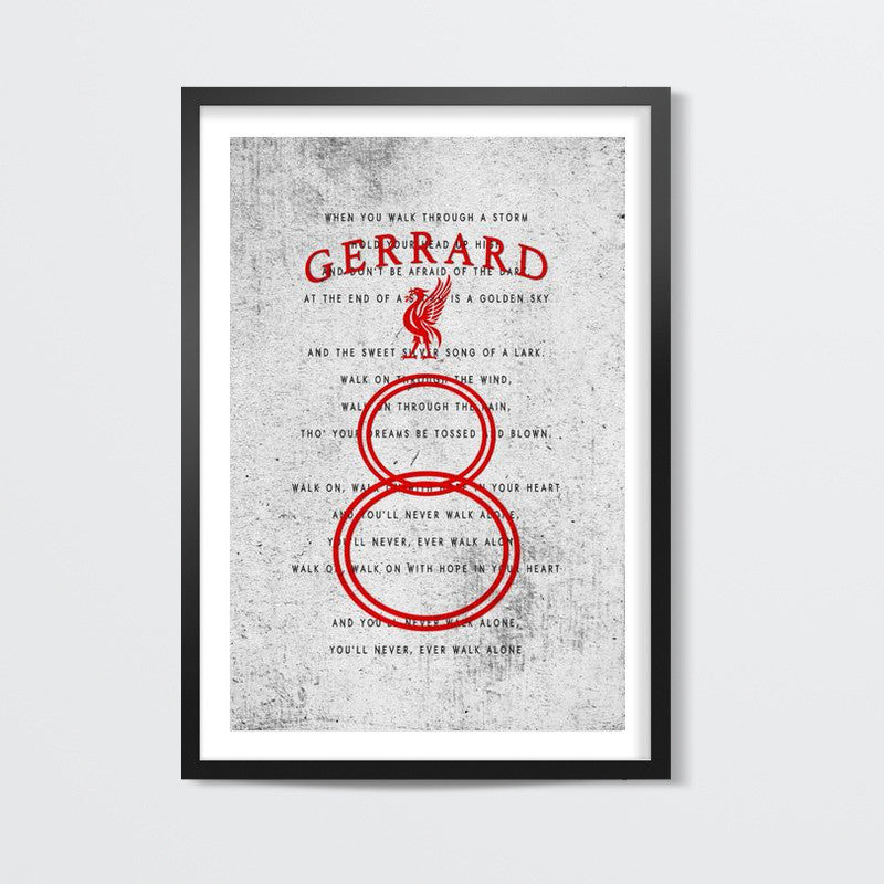 GERRARD #8- YNWA ANTHEM concrete texture