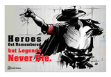 Legends Never Die Wall Art