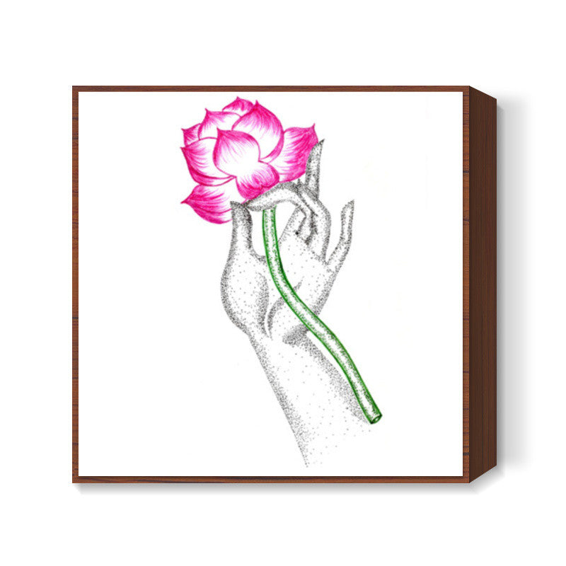 Buddha Lotus Square Art | Sayli M