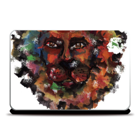 lion face Laptop Skins