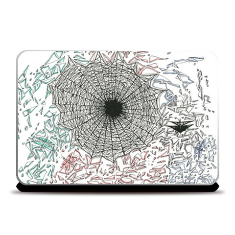 Laptop Skins, Hope in Brokenness | Butterflies and Broken glass | Motivational | Abstract Laptop Skins