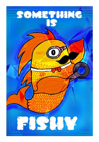 PosterGully Specials, SOMETHING IS FISHY Wall Art