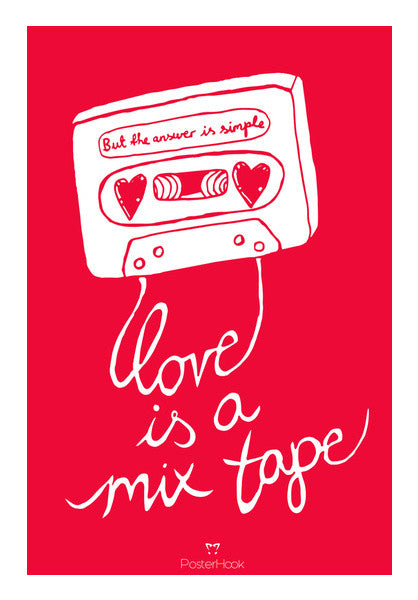 Wall Art, Love Is a MixTape Wall Art