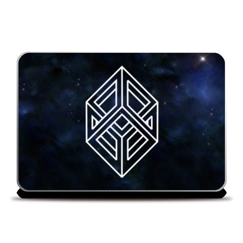Cube Illusion geometry abstract art Laptop Skins